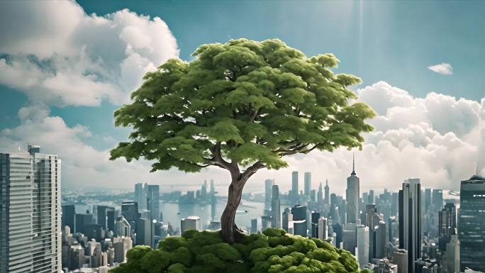 【4k】碳中和碳达峰绿色发展 城市与自然