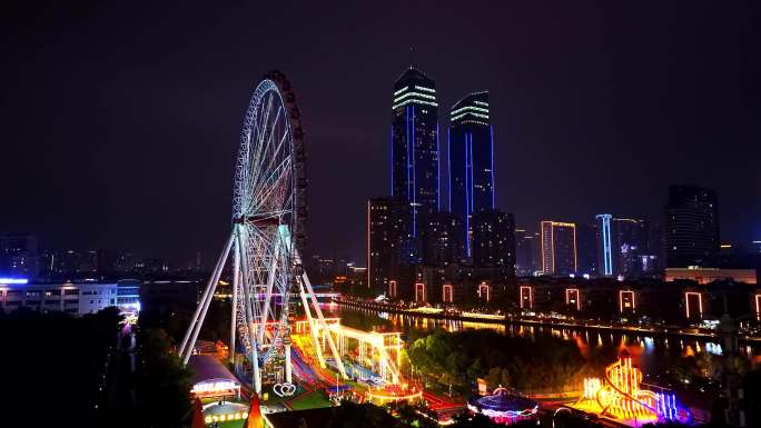 湖州地标建筑夜景