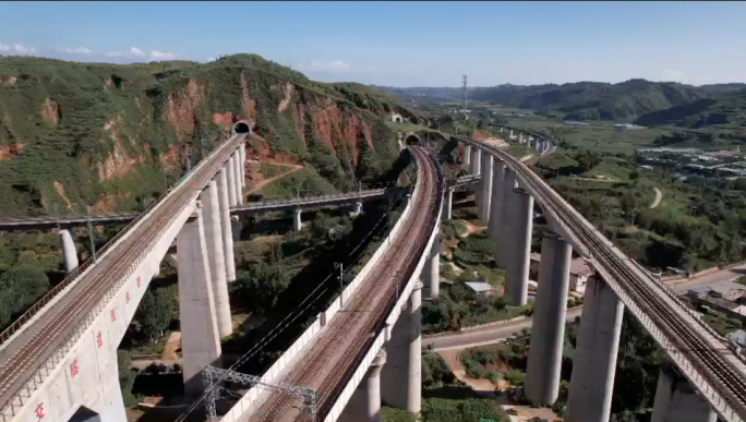 山西黄土高原铁路桥梁