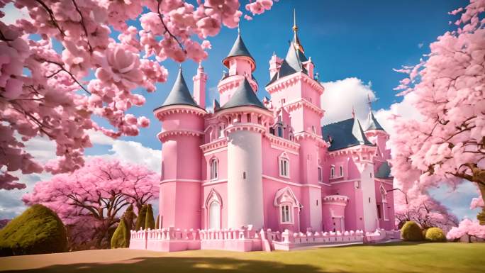 【4k】粉色城堡