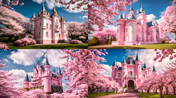 【4k】粉色城堡