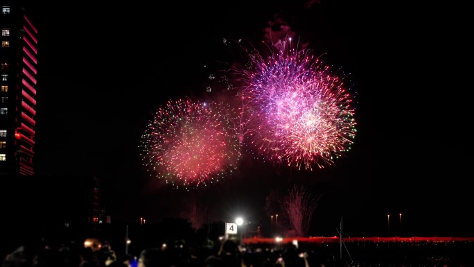 【8K】烟花秀烟火秀新年烟花看烟花