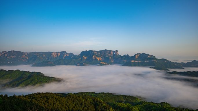 天门山后山云海延时