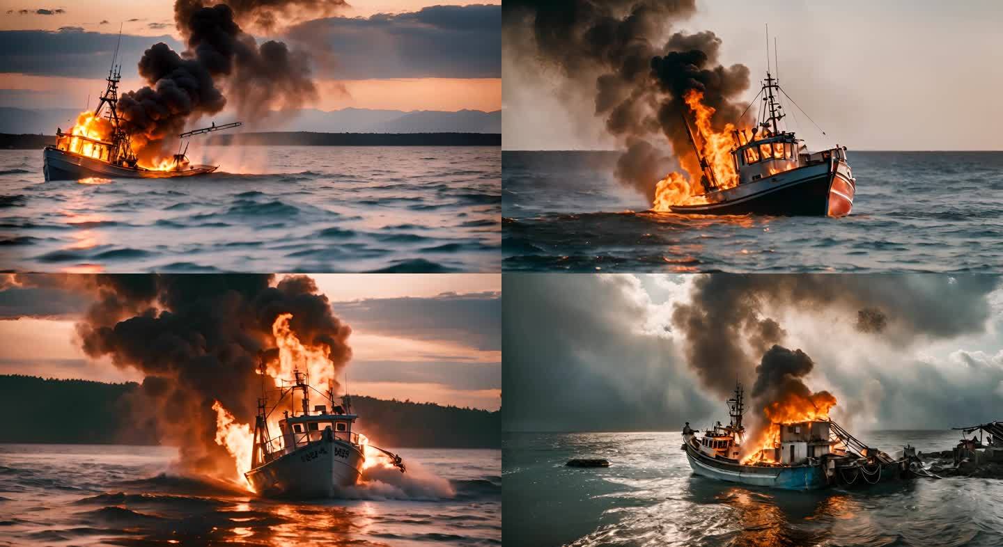 1渔船着火