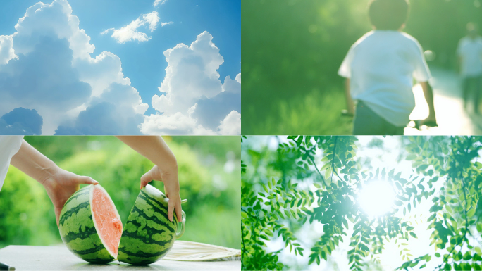 夏天立夏夏至小暑大暑小清新生活氛围空镜