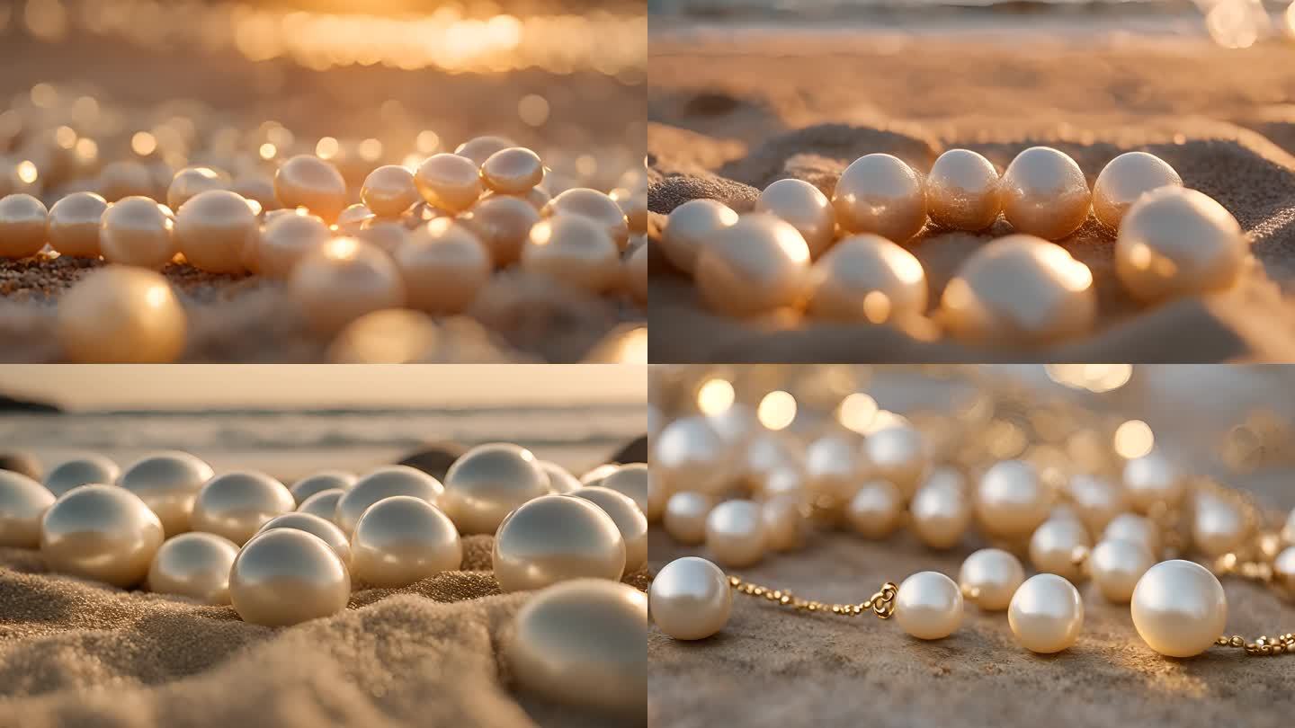 海滩上的珍珠