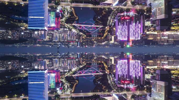 广州夜景镜像