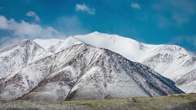 冰川雪山延时摄影