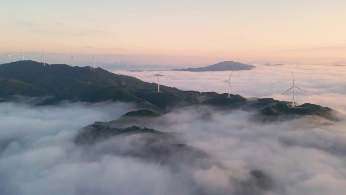 云海日出  风力发电  风车山