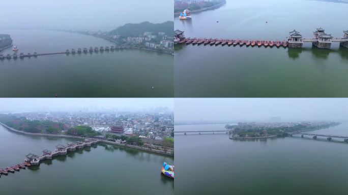4K航拍短片.潮州凤凰洲和广济桥