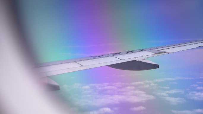 飞机窗外风景
