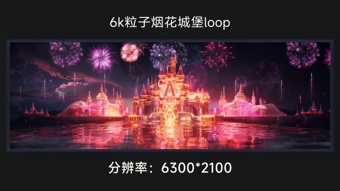 6k粒子烟花城堡loop