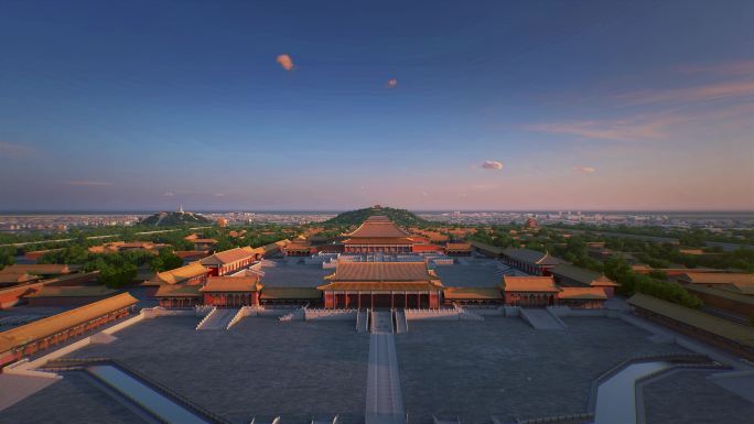 故宫北京鸟瞰 中轴线