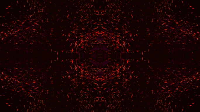 【4K时尚空间】黑红炫酷暗黑碎片纷乱视觉