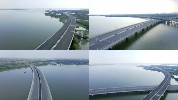 水上公路 航拍 道路风景 道路交通 高速