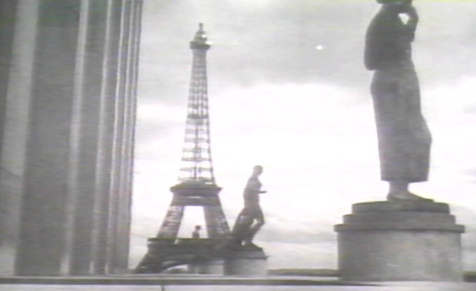 上世纪初法国巴黎埃菲尔铁塔