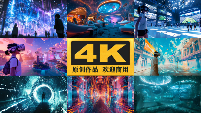 【4K】元宇宙概念 虚拟现实