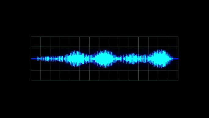 【9款】音乐声波声音赛博朋克风格带通道