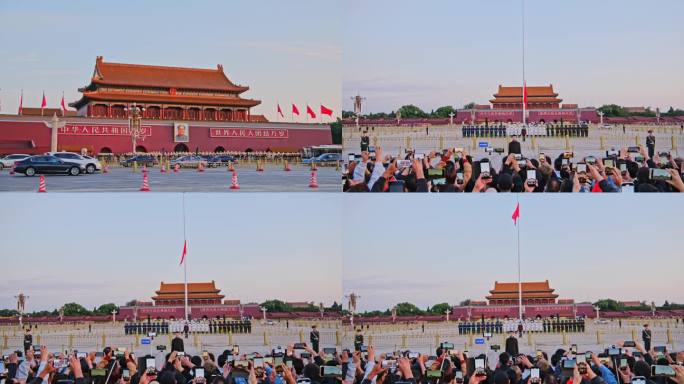 天安门广场升旗  北京天安门  大气北京