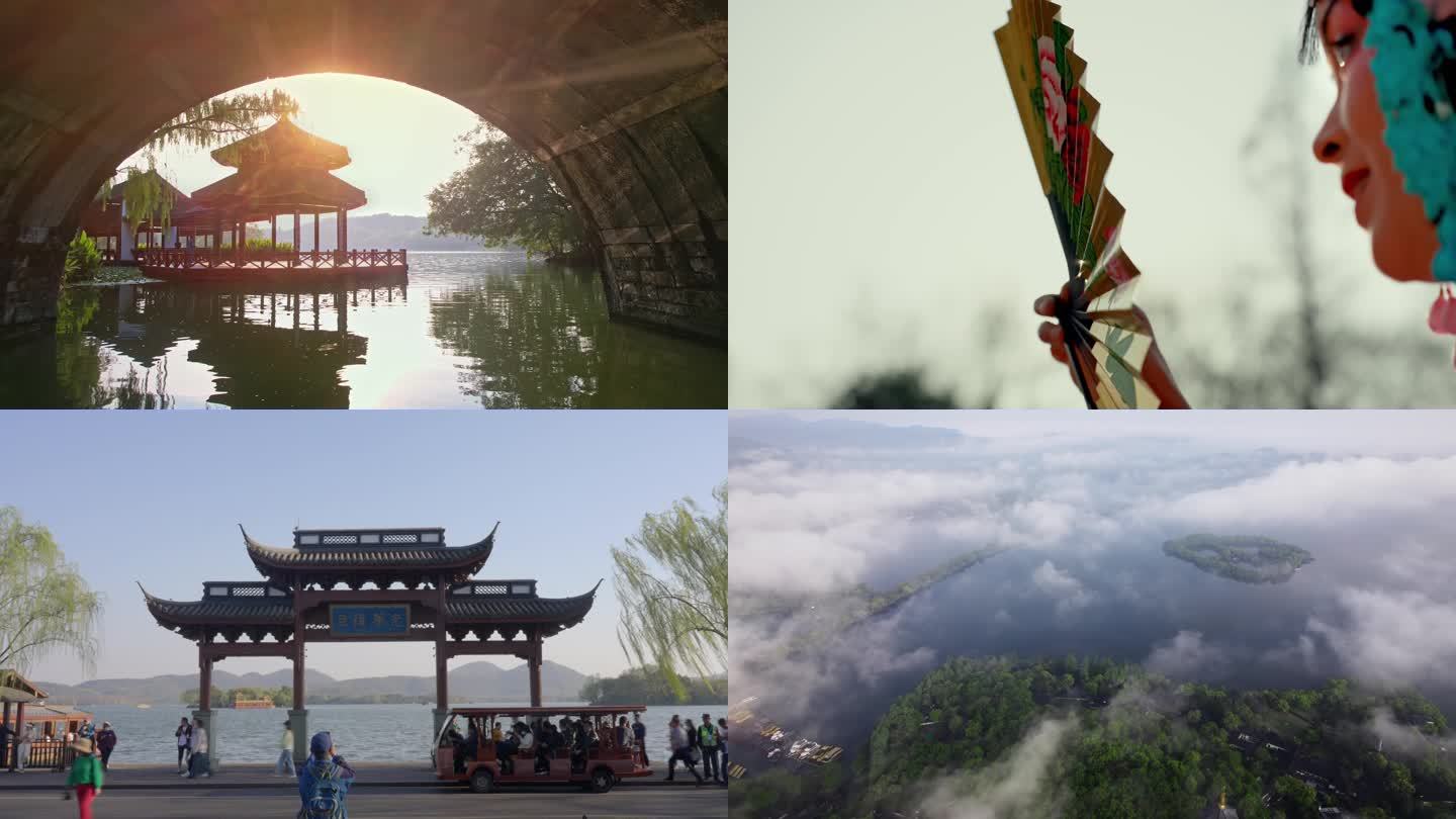 【合集】杭州西湖文旅唯美人文景点