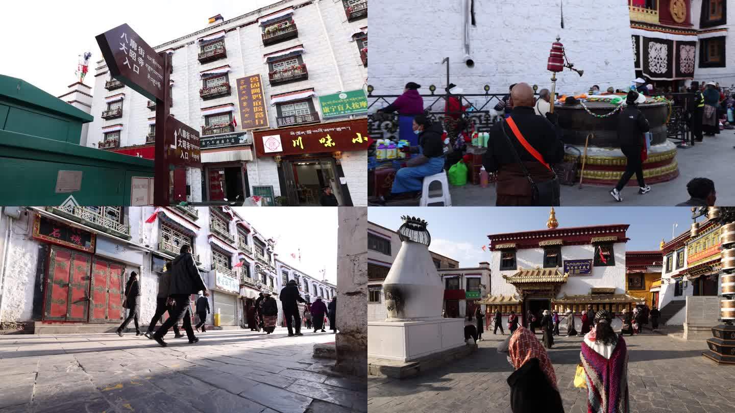 西藏拉萨八廓街行人
