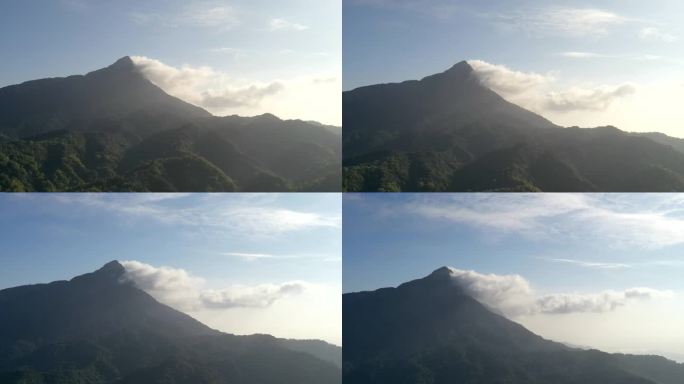 航拍延时-海南热带雨林，五指山国家公园