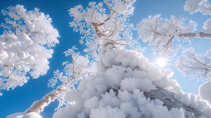唯美雾凇雪景