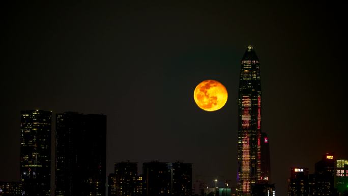 深圳月亮 月升