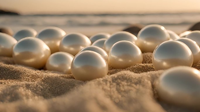 沙滩上的珍珠
