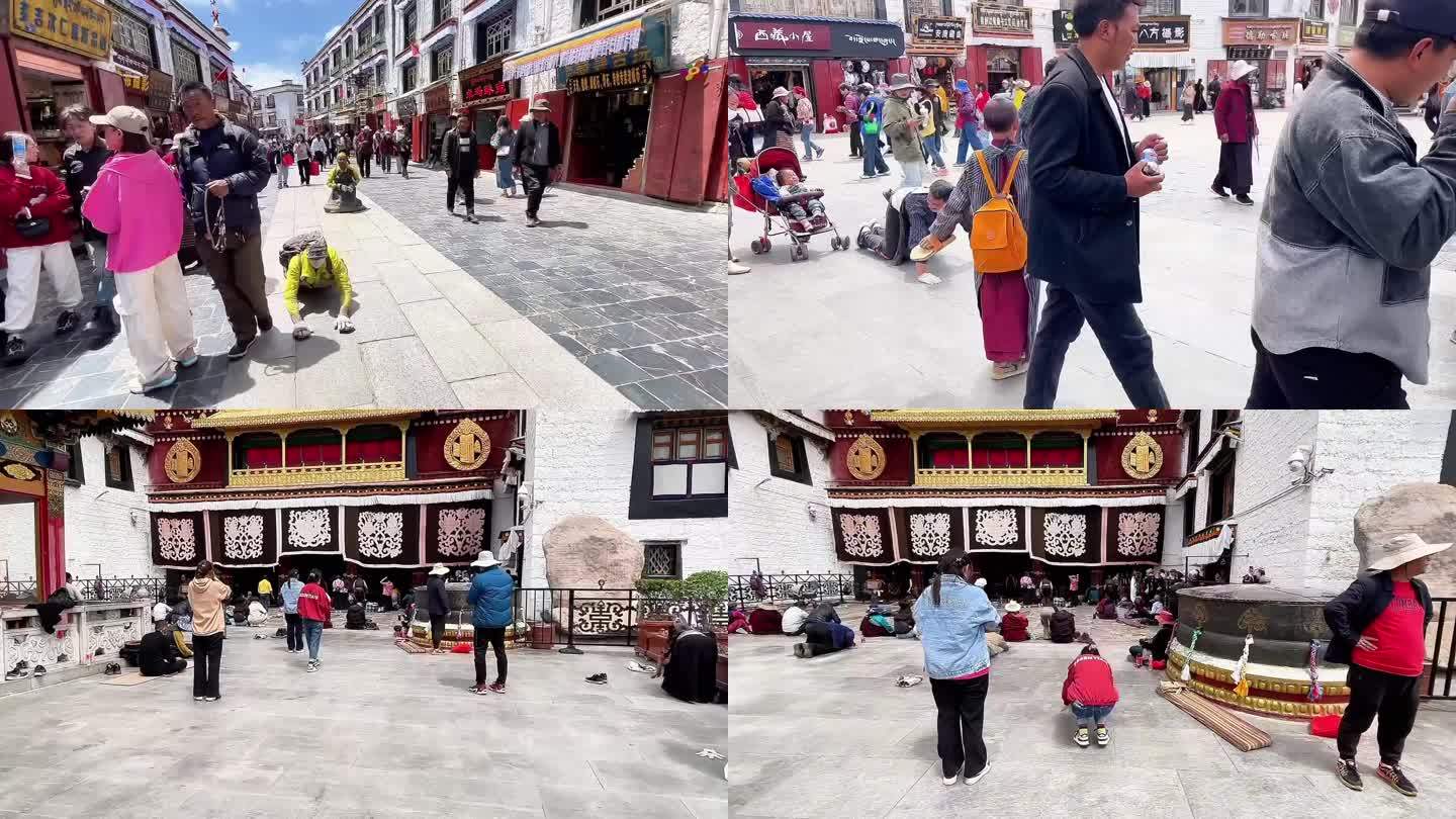 这就是西藏拉萨大昭寺街头