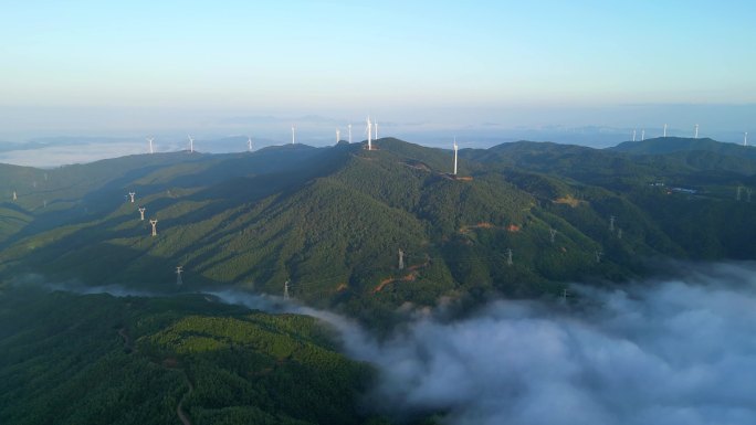 云海日出  风力发电  风车山