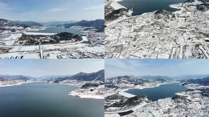 崂山水库雪景