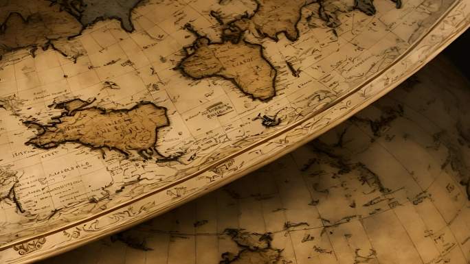 古老的地球仪 地图 地球仪 世界地图