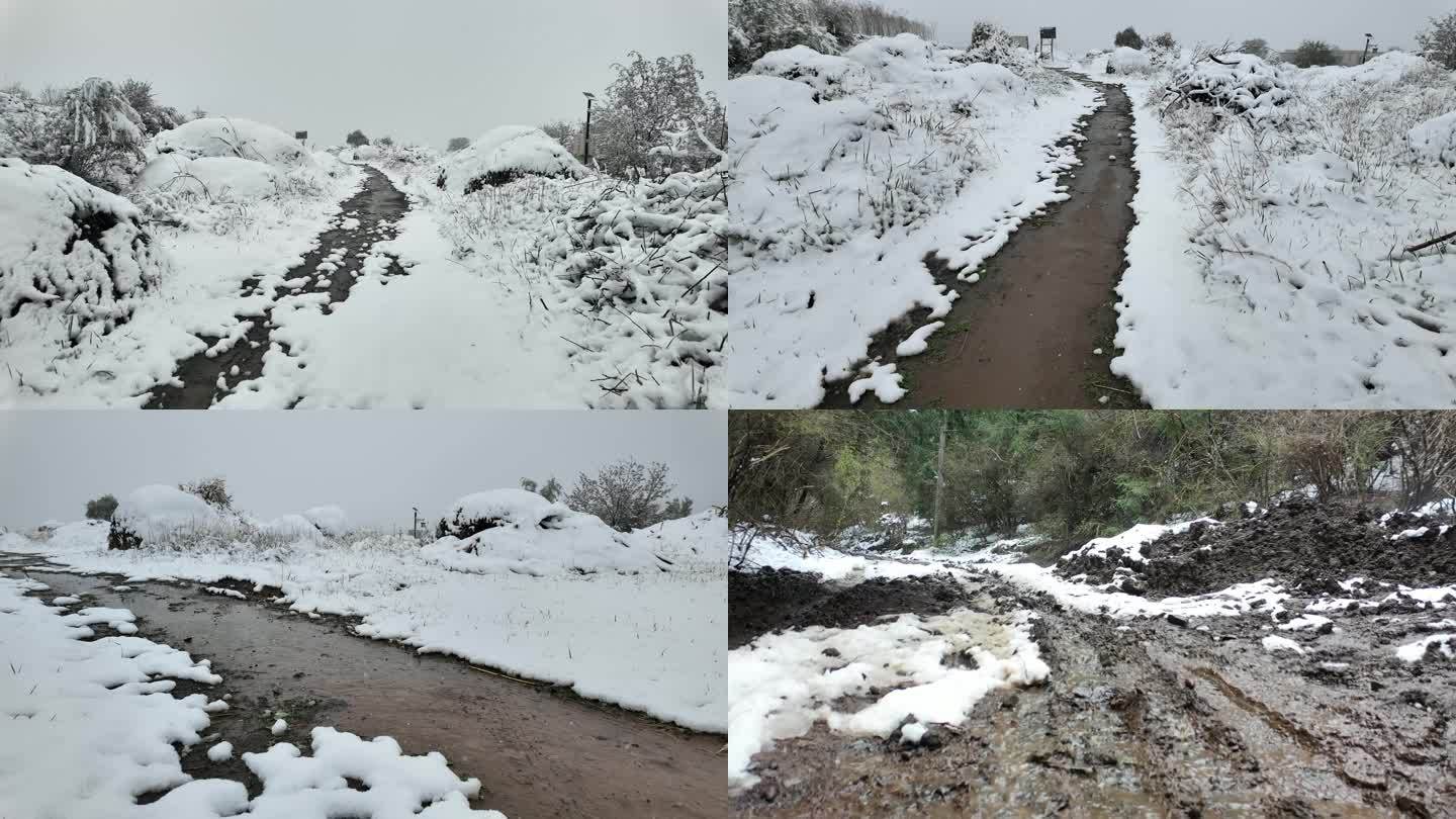 泥泞道路 雨雪道路