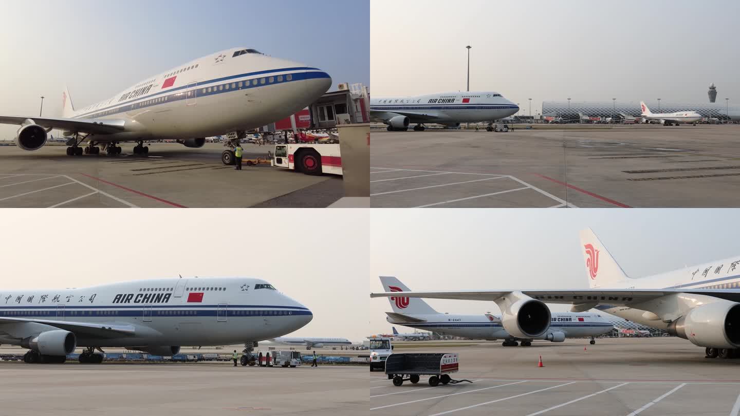 国航两架波音747-400客机