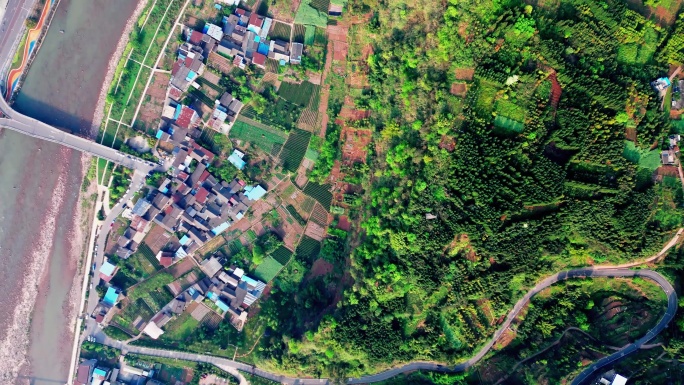 荥经兰 家山公园文严塔大鱼塘盘山公路