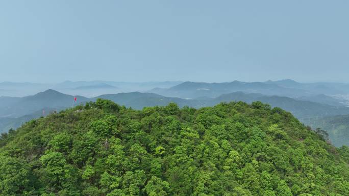 山峰森林航拍山顶树林山脉自然风光福建山川