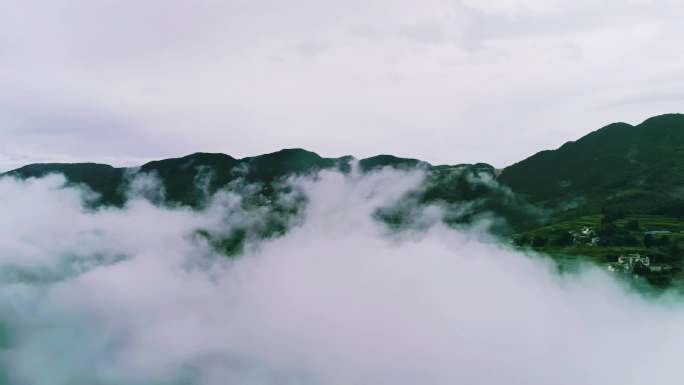 草原环境 绿色生态 山 航拍