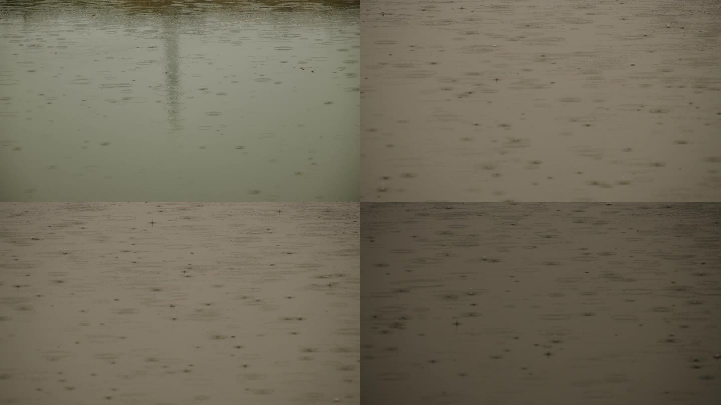 雨滴 跳动的雨滴 慢镜头 下雨了