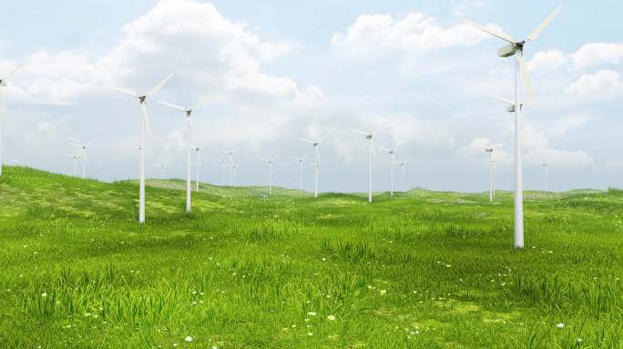 4K风力发电 风电 绿色能源  新能源