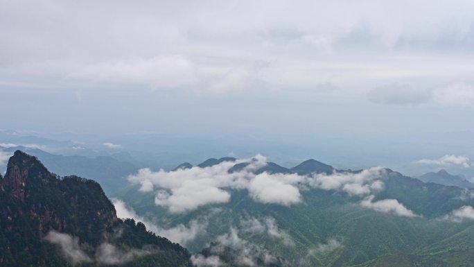 雨后天晴郴州莽山五指峰云雾缭绕风景合集