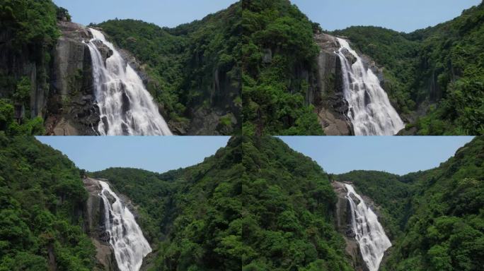 航拍莆田九鲤湖飞瀑