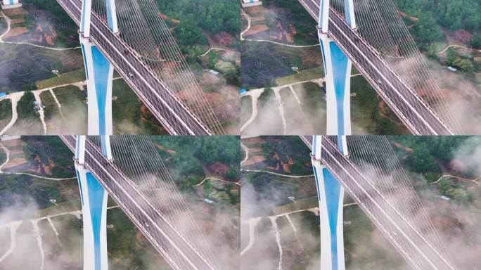 4K贵州平塘特大桥跟车镜头