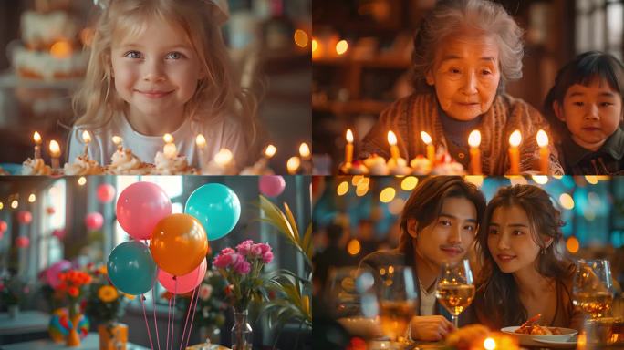 生日派对 生日 聚会 庆祝 礼物 蛋糕