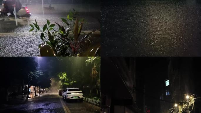 雷雨季节雷电 闪电夜晚 电闪雷狂风暴雨