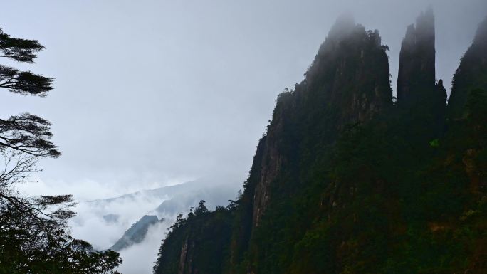 湖南郴州莽山五指峰云海风景合集