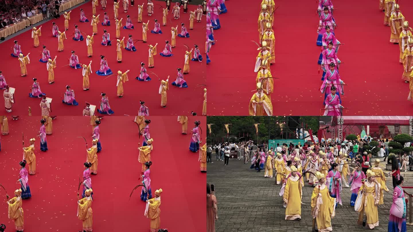 南沙第十六届妈祖文化旅游节航拍4K视频