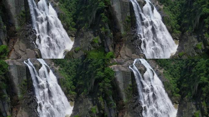 航拍莆田九鲤湖飞瀑