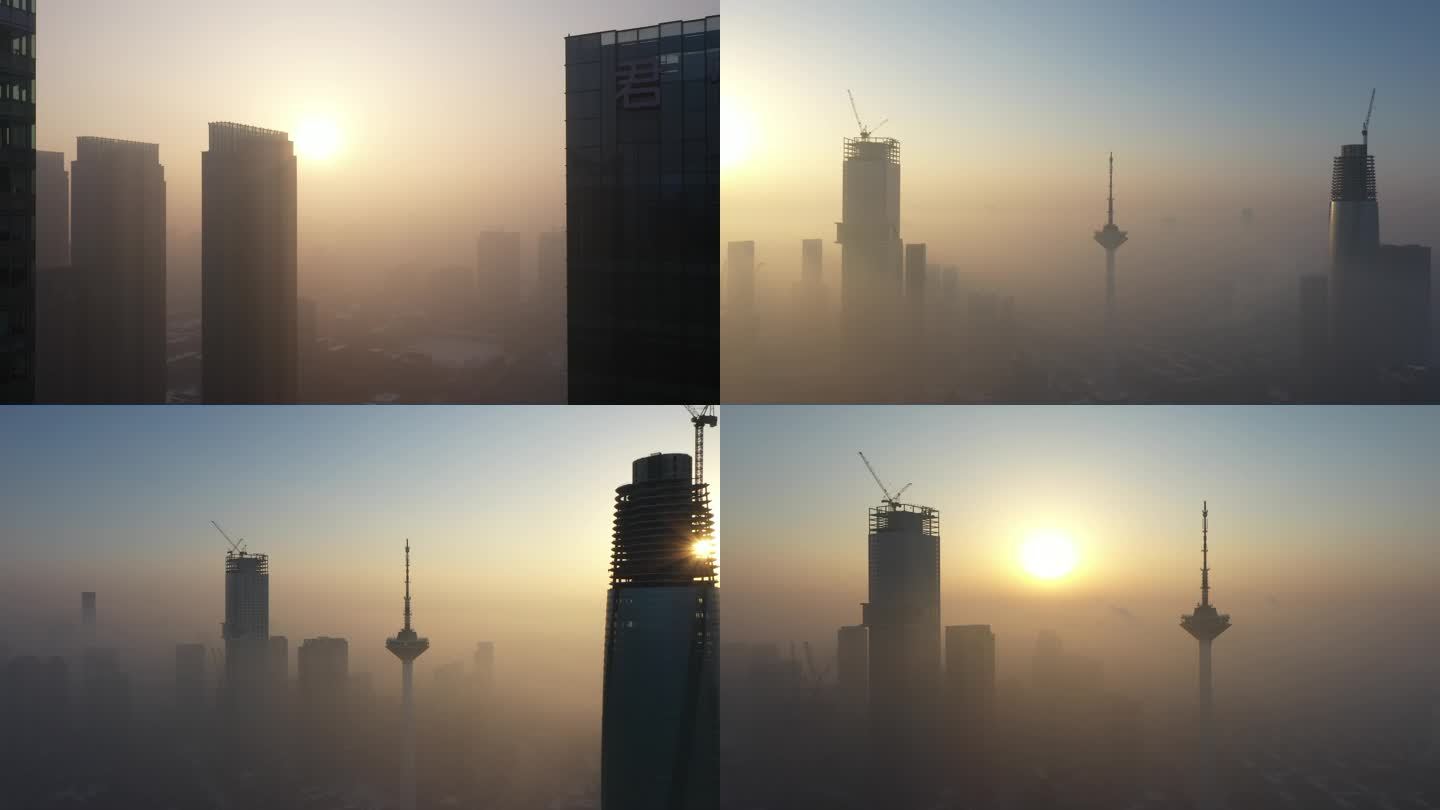 城市雾霾、空气污染、雾霾天、大气质量