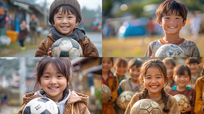小学生 足球 运动 笑容 微笑